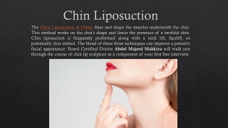 Chin Liposuction
