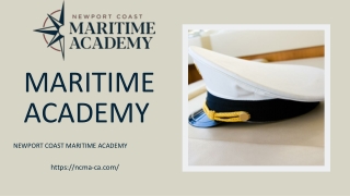 Certified Maritime Academy - NCMA
