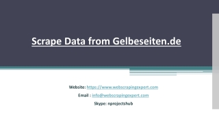 Scrape Data from Gelbeseiten.de