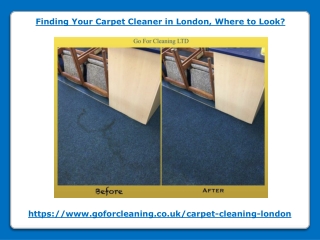 Finding Your Carpet Cleaner in London, Where to Look