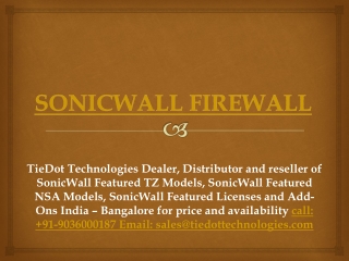 SonicWall TZ Series Firewall Models | Call: 9036000187