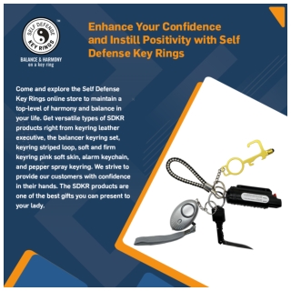 Enhance Your Confidence and Instill Positivity with Self Defense Key Rings