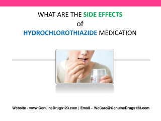 What is the Side effects of Hydrochlorothiazide