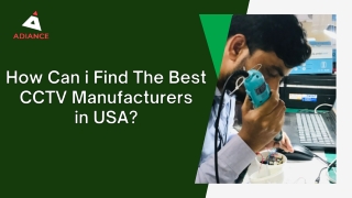 How can i Find the Best CCTV Manufacturers in USA (1)