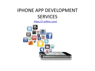 IPHONE APP DEVELOPMENT SERVICES