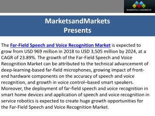 Far-Field Speech and Voice Recognition Market Trends and Forecast 2024