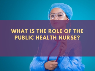 The Role of the Public Health Nurse