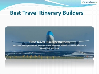 Best Travel Itinerary Builders