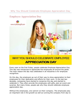Why You Should Celebrate Employee Appreciation Day