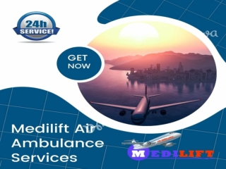 Take on Rent in case of Emergency Medilift Air Ambulance Service in Raipur