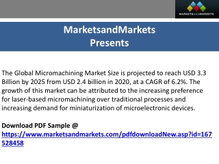 Micromachining Market Trends, Review and Analysis 2025