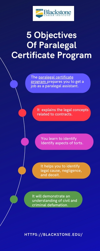 5 Objectives Of Paralegal Certificate Program