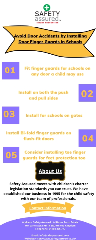 Avoid Door Accidents by Installing Door Finger Guards in Schools