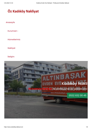 Kadıköy Evden Eve Nakliyat - Profesyonel Kadıköy Nakliyat