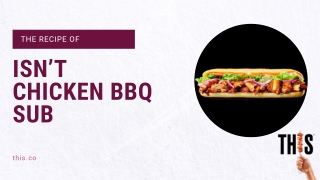 Recipe of Isn't Chicken BBQ Sub-this.co