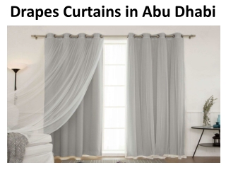 Drapes Curtains in Abu Dhabi