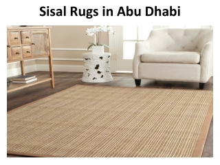Sisal Rugs in Abu Dhabi