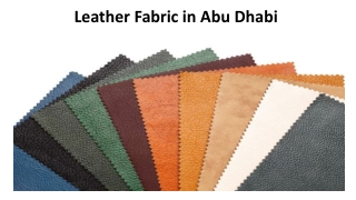 Leather Fabric in Abu Dhabi