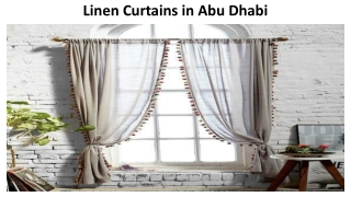 Linen Curtains in Abu Dhabi