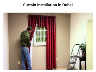 Curtain Installation in Dubai
