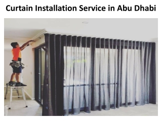 Curtain Installation Service in Abu Dhabi