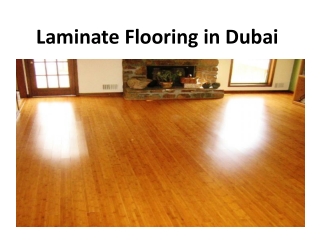 Laminate Flooring in Dubai