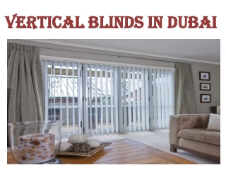 Vertical Blinds in Dubai