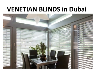 VENETIAN BLINDS in Dubai