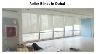 Roller Blinds in Dubai