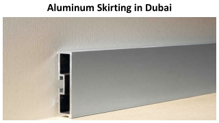 Aluminum Skirting in Dubai