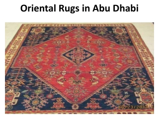 Oriental Rugs in Abu Dhabi