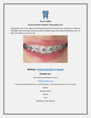 Braces Specialist In BhopaL Smile-gallery