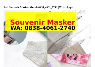 Beli Souvenir Masker Murah