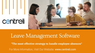 Leave Management Software | Best Vacation Tracking System - Centreli