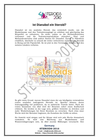 Ist Dianabol ein Steroid?