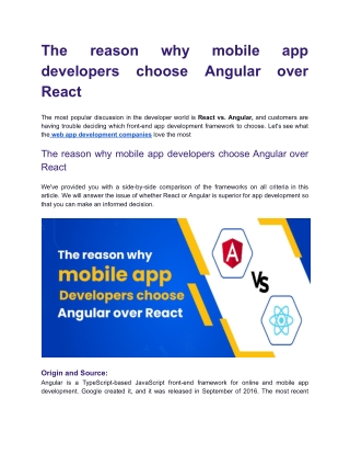The reason why mobile app developers choose Angular over React.docx