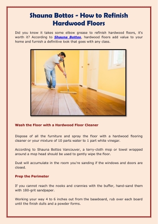 Shauna Bottos - How to Refinish Hardwood Floors-converted