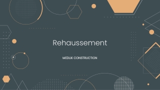 Rehaussement - MEDLIK CONSTRUCTION