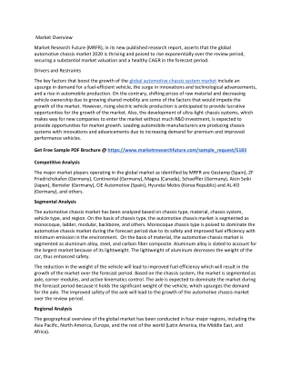 automotive chassis Market 2030