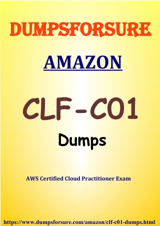 10% discount on CLF-C01 Dumps PDF - 100% Passing Guarantee
