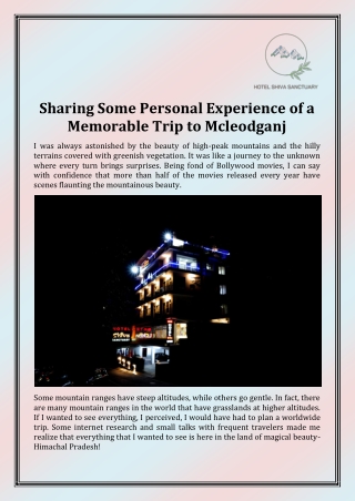 Best Hotel to Stay in Mcleodganj