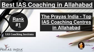 Best IAS Coaching in Allahabad