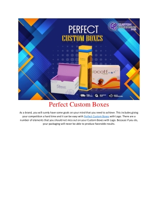 Perfect Custom Boxes