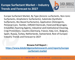 Europe Surfactant Market