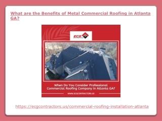 What are the Benefits of Metal Commercial Roofing in Atlanta GA