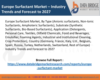 Europe Surfactant Market