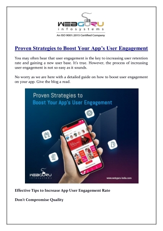 Proven Strategies to Boost Your App’s User Engagement