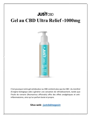 Gel au CBD Ultra Relief -1000mg