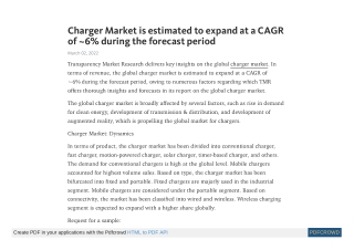 Charger Market
