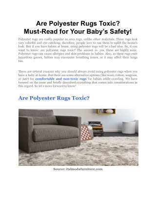 Are Polyester Rugs Toxic_ Must-Read for Your Baby’s Safety!